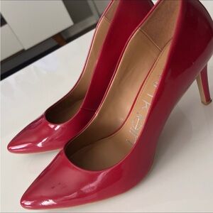 Calvin Klein Red Pointy Heels